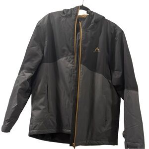Mckinley Jacket Mens Size Large Black/Grey Double-Sided Hooded Outdoor